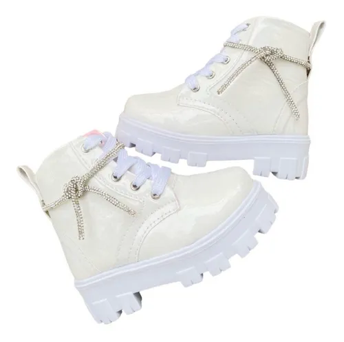 Botines blancos niña hot sale