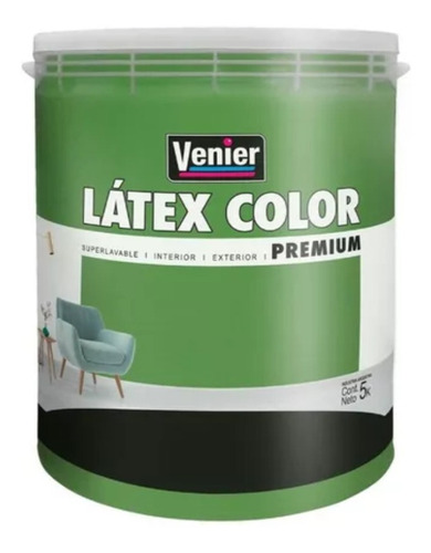 Látex Color Venier Premium Interior/exterior X5kgs Oferta!!!