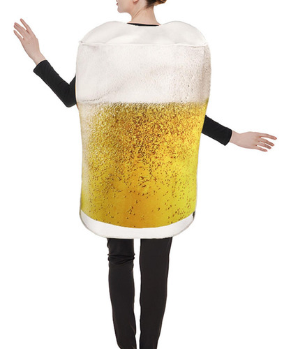 Traje De Cosplay De La Copa De Cerveza Disfraz De Bebida