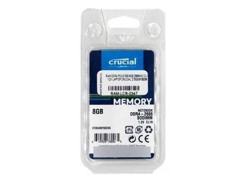 Memoria Ram Color Verde  8gb 1 Crucial Ct8g4sfra266