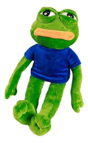 Peluche Pepe La Rana The Frog Meme Abre Ojos Tristes 42cm