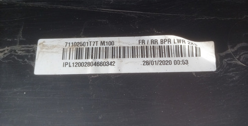 Paragolpe Trasero Honda Hrv 2016-2020 S/sensores Original