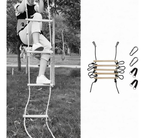 Escalera De Cuerda Para Escalar, De Escalada Para Niños