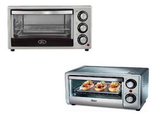 Horno De Mesa Eléctrico Oster Compact Plata12 Tssttv10ltb-01