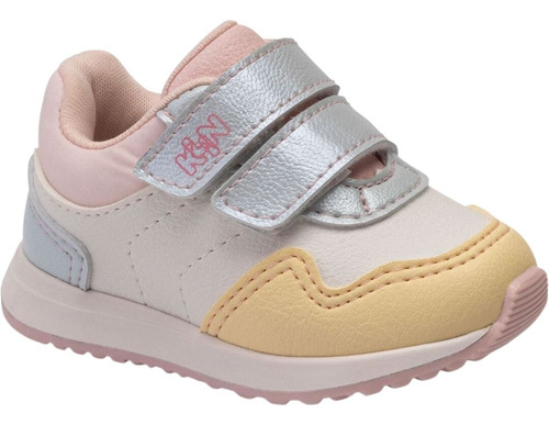 Tênis Menina Baby Walk Velcro Klin 453101