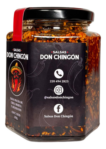 Salsa Macha Morita Con Arándano 250 Ml, Salsas Don Chingón