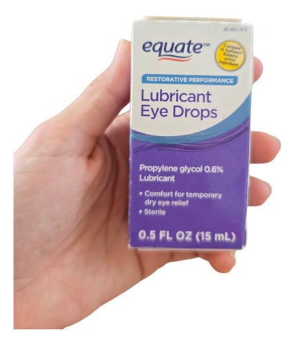 Equate Gotas Oculares Lubricante Para Ojos Secos 15ml