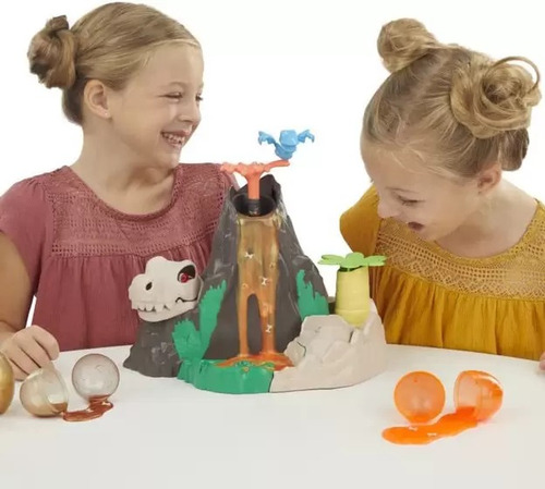 Huevos rellenos de Slime Dino Crew Lava Island, de colores Play-Doh