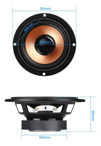 2 Altavoces Portátiles De Rango Completo, 4 Ohmios, 3 W, Sou