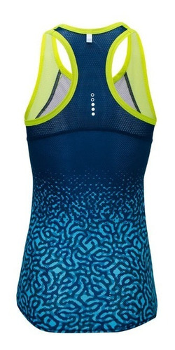 Imagen 2 de 4 de Camiseta Suarez Running Deportiva Mujer Gimnasio Coral Azul