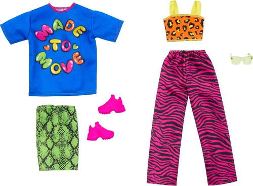 Set Ropa Para Barbie Con Accesorios Mattel 100% Originales