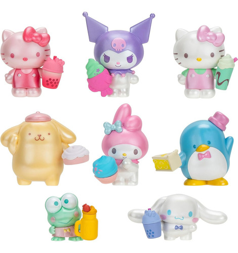 Paquete De 8 Figuras Hello Kitty And Friends Sweet Snacks