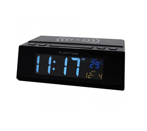 Reloj Despertador Eurotime Snooze Fecha Carga Con Usb Nuevo, Garantia Oficial, Casio Centro 
