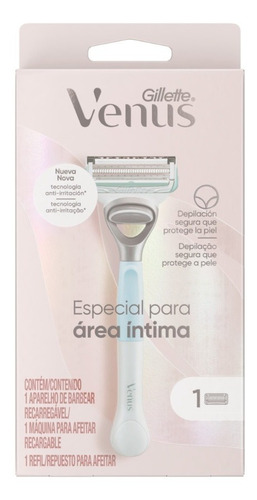 Maquina De Afeitar Recargable Gillette Venus Área Íntima 1un