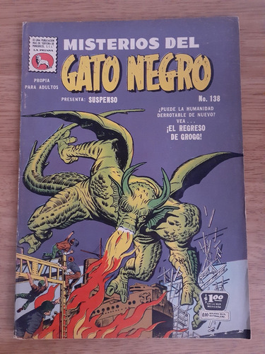 Cómic Misterios Del Gato Negro Número 138 La Prensa 1961