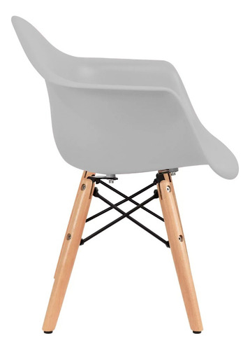 Silla Eames Infantil Con Descansabrazos - Duduk Gris