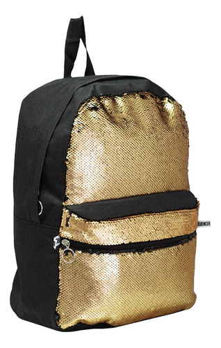 Mochila Nena Influencer Lentejuela Reversible Bicolor Urbana