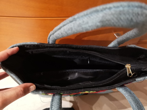 Imagen 3 de 3 de Bolsa Bordada Estilo Oaxaqueña.