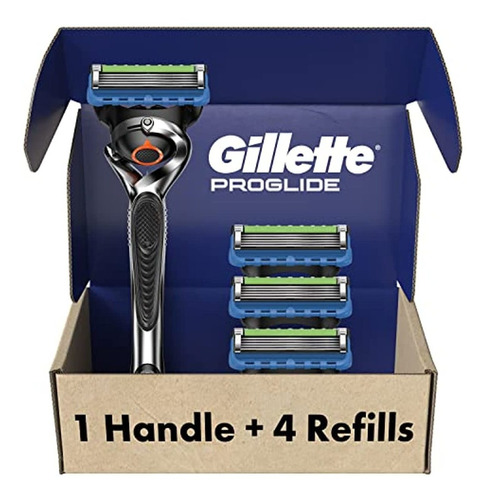 Gillette Fusion Proglide Razors For Men, 1 Gillette Razor, 4