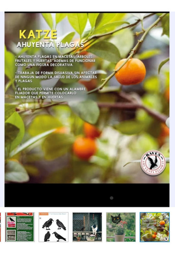 Kit Aves Anti Palomas 3m Pinchos +3 Cuervos Colgá Pegá Raven