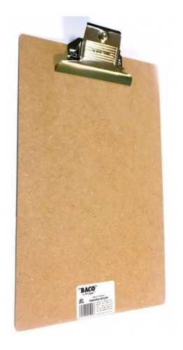 Tabla Agarrapapel Madera T/oficio Baco Pack C/6