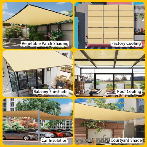 Para Malla Sombra 5x5 95% Protection Solar Installation