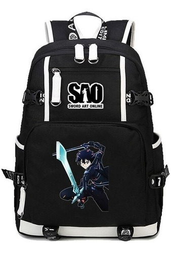 Mochila De Lona Impresa De Anime Sao Sword Art Online