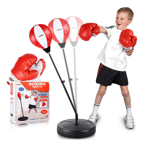 Punching Bag For Kids Include Boxing Gloves & Stand Height .