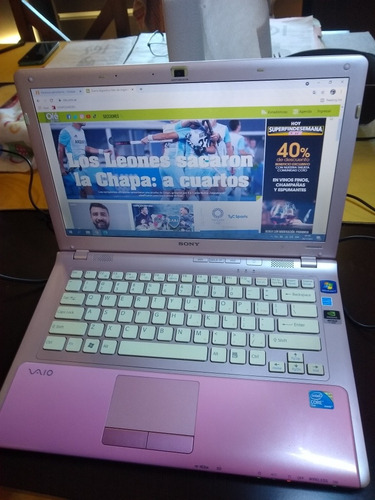 Notebook Sony Vaio Rosa (usada) Funcionando (quilmes) (Usado)