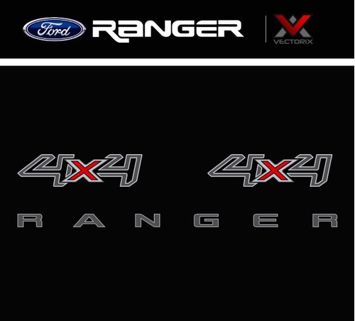 Calco 4x4 Laterales + Porton Caja Ford Ranger 2012-2018