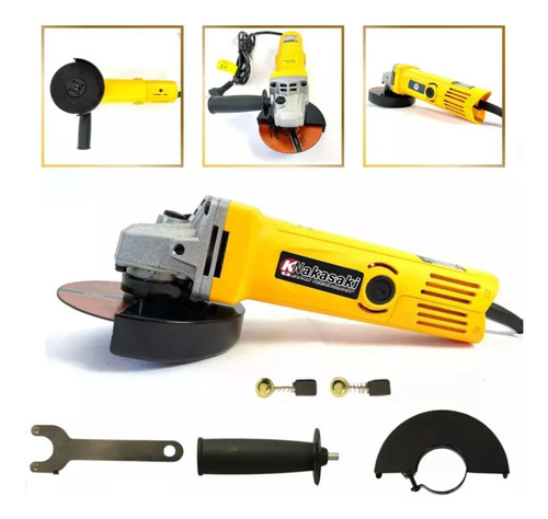 Lixadeira Angular 850w 115mm Esmerilhadeira Politriz Nakasak