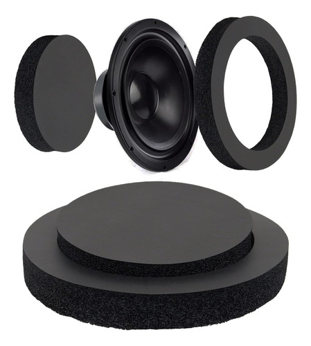 Aros Para Par De Bocinas 4   Carbon Audio Insonorizante