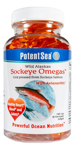 Potentsea Wild Alaskan Sockeye Omegas Suplemento De Aceite D