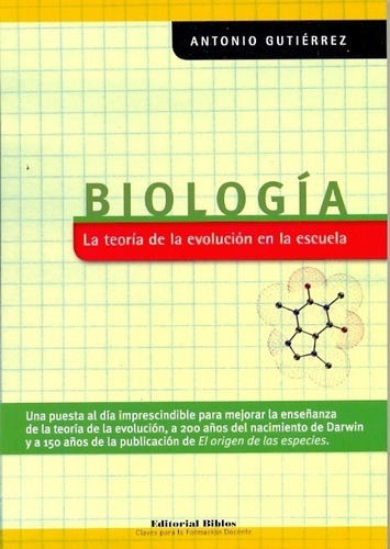 Biología. La Teoría De La Evolución En La Escuela - Antonio 