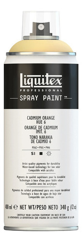 Tinta Acrílica Spray Liquitex 400ml 6720 Cadmium Orange Hue