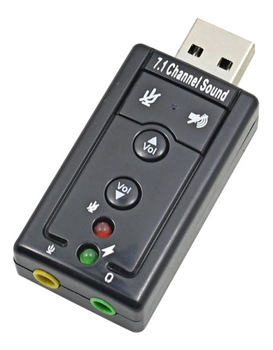 Tarjeta De Sonido Usb 7.1 Para Pc O Laptop Virtual