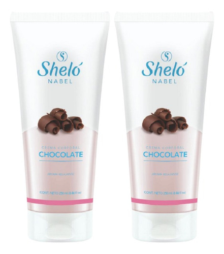 2 Pack Crema Corporal De Chocolate Shelo