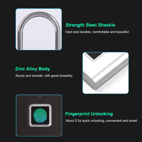 Mochila Fingerprint Lock Easy 10 Morse Fingerprints Smart