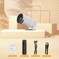 Comprar Zhymtech® Proyector HY300 Profesional Android 4K HD Wifi Smart TV Portátil Mini Bluetooth 110V\u002F220V Proyector 4K Smart TV Mini Proyector Portátil Bluetooth Wifi Proyector Led Color Blanco projector