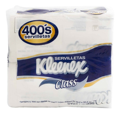 Servilletas Kleenex Classica Con 2 Paquetes De 200 Piezas