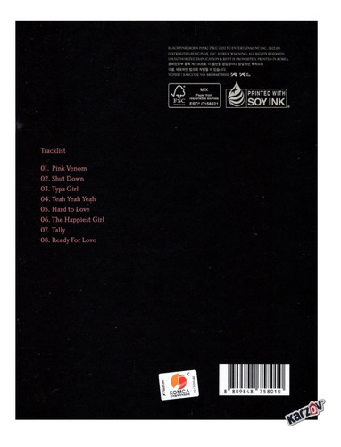Blackpink Born Pink Kpop Deluxe Photobook Pink Disco Cd