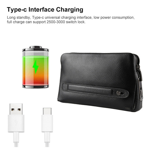 Fipilock Fl-v1 - Cartera De Piel Con Cremallera Para Hombre,