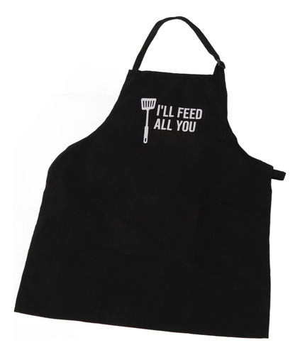 Divertido Delantal De Chef Para Hombre, 3 Bolsillos, Ajustab