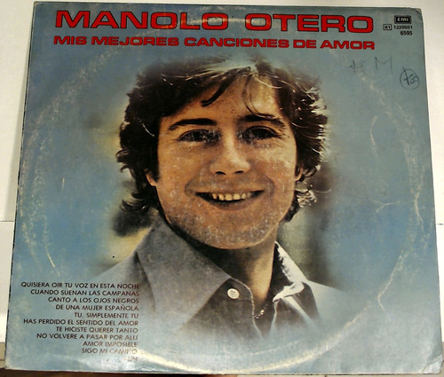 Manolo Otero -mis Mejores Canciones De Amor Vinilo Excellent