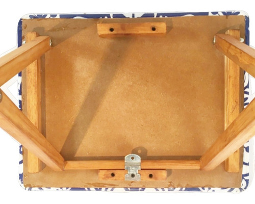 Mesa Plegable Hombre Artesanal Multiusos Resina Cristal