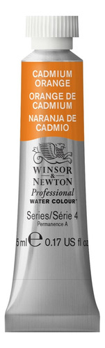Tinta Aquarela W & N Profissional Tubo, 5 ml, color naranja cadmio