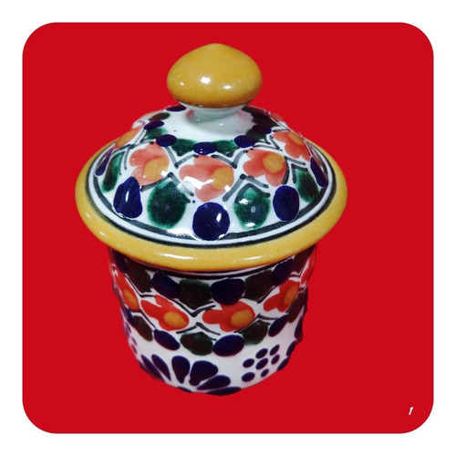 Imagen 2 de 3 de 8 Alhajeros Alto Talavera Poblana Barroca Color 10 Cm M1 Alj