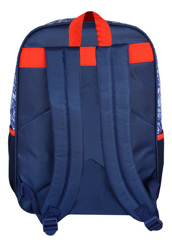 Mochila Costas Escolar Infantil Juvenil Força 4 Luxcel Cor Azul