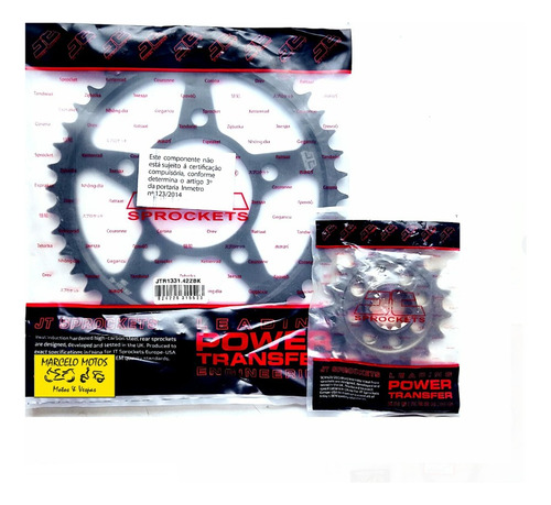 Kit Coroa E Pinhao Jt Aço 1049 Crf 1000 L 17/42