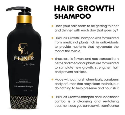 Elixir By Coco March Champú Para El Crecimiento Del Cabello